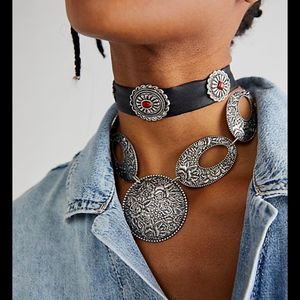 - Free People vincent choker necklace combo